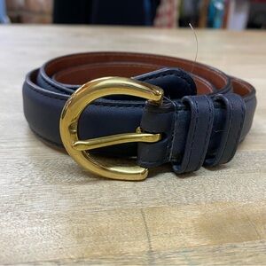 COACH Navy Leather Belt Style  8400 Medium Vintage